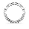 Anel com banda octogonal, diamantes cultivados em laboratório, 2,4 quilates no total, forma octogonal, ouro branco de 14 quilates Anel com banda octogonal, diamantes cultivados em laboratório, 2,4 quilates no total, forma octogonal, ouro branco de 14 quilates