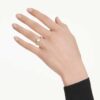Anel com engaste octogonal, diamantes cultivados em laboratório, 1,0 ct no total, forma octogonal, ouro amarelo de 14K