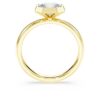 Anel com engaste octogonal, diamantes cultivados em laboratório, 1,0 ct no total, forma octogonal, ouro amarelo de 14K