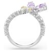Anel com motivo Ariana Grande X Swarovski, cortes mistos, libélula, multicolorido, banhado a ródio Anel com motivo Ariana Grande X Swarovski, cortes mistos, libélula, multicolorido, banhado a ródio