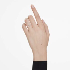 Anel de aliança aberto «Eternity» com diamantes cultivados em laboratório, 0,2 ct no total, forma redonda, ouro branco de 14K Anel de aliança aberto «Eternity» com diamantes cultivados em laboratório, 0,2 ct no total, forma redonda, ouro branco de 14K