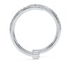Anel de aliança aberto «Eternity» com diamantes cultivados em laboratório, 0,2 ct no total, forma redonda, ouro branco de 14K Anel de aliança aberto «Eternity» com diamantes cultivados em laboratório, 0,2 ct no total, forma redonda, ouro branco de 14K