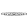Anel de aliança Eternity com diamantes cultivados em laboratório, 0,4 ct no total, forma redonda, prata esterlina Anel de aliança Eternity com diamantes cultivados em laboratório, 0,4 ct no total, forma redonda, prata esterlina