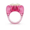 Anel de cocktail Dulcis com corte em coração, pavé, coração, rosa Anel de cocktail Dulcis com corte em coração, pavé, coração, rosa