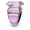 Anel de cocktail Lucent com corte octogonal, rosa