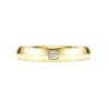 Anel de eternidade com diamantes cultivados em laboratório, 0,05 ct no total, forma redonda, ouro amarelo de 14K Anel de eternidade com diamantes cultivados em laboratório, 0,05 ct no total, forma redonda, ouro amarelo de 14K