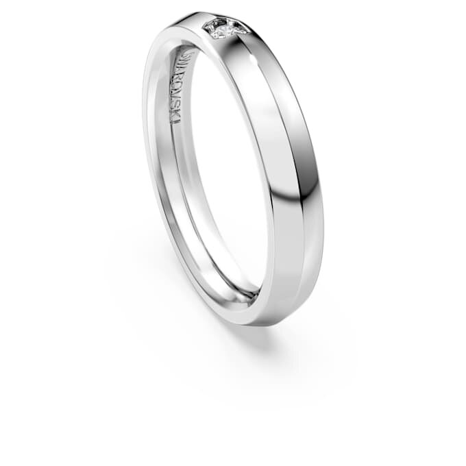 Anel de eternidade com diamantes cultivados em laboratório, 0,05 ct no total, forma redonda, ouro branco de 14K Anel de eternidade com diamantes cultivados em laboratório, 0,05 ct no total, forma redonda, ouro branco de 14K