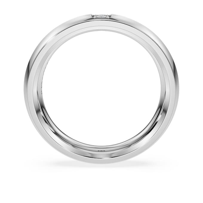 Anel de eternidade com diamantes cultivados em laboratório, 0,05 ct no total, forma redonda, ouro branco de 14K Anel de eternidade com diamantes cultivados em laboratório, 0,05 ct no total, forma redonda, ouro branco de 14K
