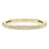 Anel de eternidade com diamantes cultivados em laboratório, 0,2 ct no total, forma redonda, ouro amarelo de 14K Anel de eternidade com diamantes cultivados em laboratório, 0,2 ct no total, forma redonda, ouro amarelo de 14K