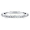 Anel de eternidade com diamantes cultivados em laboratório, 0,2 ct no total, forma redonda, ouro branco de 14K Anel de eternidade com diamantes cultivados em laboratório, 0,2 ct no total, forma redonda, ouro branco de 14K