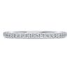 Anel de eternidade com diamantes cultivados em laboratório, 0,2 ct no total, forma redonda, ouro branco de 14K Anel de eternidade com diamantes cultivados em laboratório, 0,2 ct no total, forma redonda, ouro branco de 14K
