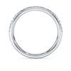 Anel de eternidade com diamantes cultivados em laboratório, 0,2 ct no total, forma redonda, ouro branco de 14K Anel de eternidade com diamantes cultivados em laboratório, 0,2 ct no total, forma redonda, ouro branco de 14K