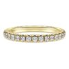 Anel de eternidade com diamantes cultivados em laboratório, 0,4 ct no total, forma redonda, ouro amarelo de 14K Anel de eternidade com diamantes cultivados em laboratório, 0,4 ct no total, forma redonda, ouro amarelo de 14K