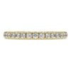 Anel de eternidade com diamantes cultivados em laboratório, 0,4 ct no total, forma redonda, ouro amarelo de 14K Anel de eternidade com diamantes cultivados em laboratório, 0,4 ct no total, forma redonda, ouro amarelo de 14K