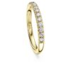 Anel de eternidade com diamantes cultivados em laboratório, 0,4 ct no total, forma redonda, ouro amarelo de 14K Anel de eternidade com diamantes cultivados em laboratório, 0,4 ct no total, forma redonda, ouro amarelo de 14K
