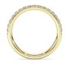 Anel de eternidade com diamantes cultivados em laboratório, 0,4 ct no total, forma redonda, ouro amarelo de 14K Anel de eternidade com diamantes cultivados em laboratório, 0,4 ct no total, forma redonda, ouro amarelo de 14K
