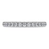 Anel de eternidade com diamantes cultivados em laboratório, 0,4 Ct no total, forma redonda, ouro branco de 14K