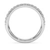 Anel de eternidade com diamantes cultivados em laboratório, 0,4 Ct no total, forma redonda, ouro branco de 14K