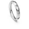 Anel de eternidade com diamantes cultivados em laboratório, 0,5 ct no total, forma redonda, ouro branco de 14K
