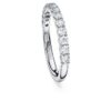 Anel de eternidade com diamantes cultivados em laboratório, 0,5 ct no total, forma redonda, ouro branco de 14K Anel de eternidade com diamantes cultivados em laboratório, 0,5 ct no total, forma redonda, ouro branco de 14K