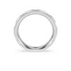 Anel de eternidade com diamantes cultivados em laboratório, 0,5 ct no total, forma redonda, ouro branco de 14K
