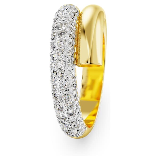 Anel Dextera Branco, banhado a ouro Anel Dextera Branco, banhado a ouro