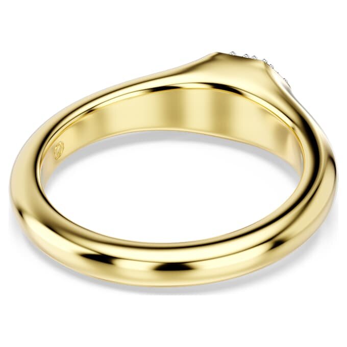 Anel Dextera com cortes mistos, branco, banhado a ouro Anel Dextera com cortes mistos, branco, banhado a ouro