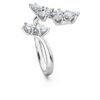 Anel Galaxy Bypass com diamantes cultivados em laboratório, 1,25 ct no total, formas variadas, ouro branco de 14K