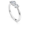 Anel Galaxy com diamantes cultivados em laboratório, 0,43 ct no total, formas variadas, prata esterlina Anel Galaxy com diamantes cultivados em laboratório, 0,43 ct no total, formas variadas, prata esterlina