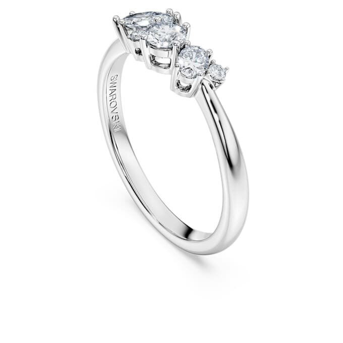 Anel Galaxy com diamantes cultivados em laboratório, 0,43 ct no total, formas variadas, prata esterlina Anel Galaxy com diamantes cultivados em laboratório, 0,43 ct no total, formas variadas, prata esterlina
