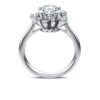 Anel Galaxy com diamantes cultivados em laboratório, 2 Ct Tw, forma redonda, ouro branco de 14K Anel Galaxy com diamantes cultivados em laboratório, 2 Ct Tw, forma redonda, ouro branco de 14K