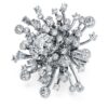 Anel Galaxy com diamantes cultivados em laboratório, 9,5 Ct no total, formas variadas, ouro branco de 18K Anel Galaxy com diamantes cultivados em laboratório, 9,5 Ct no total, formas variadas, ouro branco de 18K