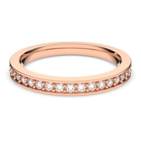 Anel Matrix Branco, banhado a ouro rosa