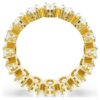 Anel Matrix com corte oval, branco, banhado a ouro Anel Matrix com corte oval, branco, banhado a ouro