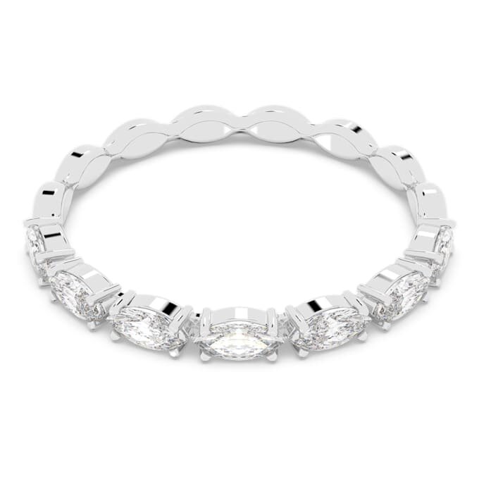 Anel Matrix Vittore com corte marquise, branco, banhado a ródio Anel Matrix Vittore com corte marquise, branco, banhado a ródio