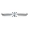 Anel Solitário Eternity com diamantes cultivados em laboratório, 0,25 ct no total, forma redonda, prata esterlina Anel Solitário Eternity com diamantes cultivados em laboratório, 0,25 ct no total, forma redonda, prata esterlina