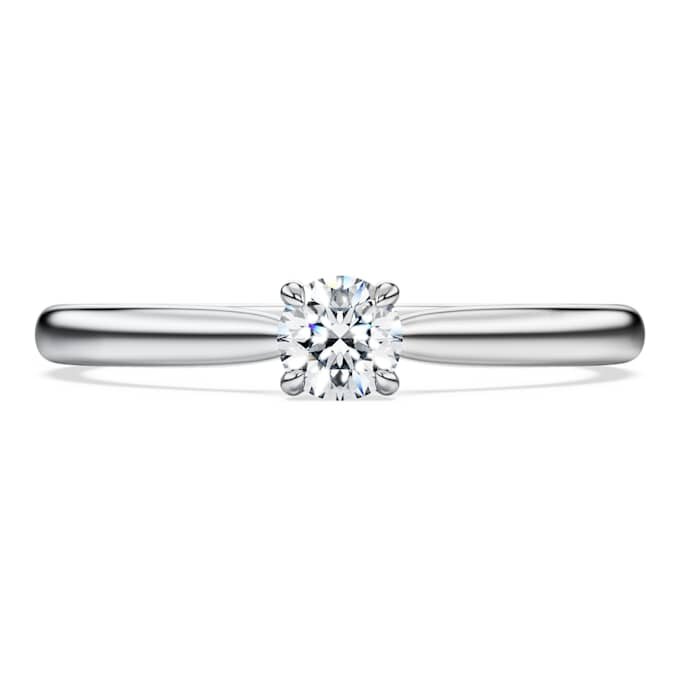Anel Solitário Eternity com diamantes cultivados em laboratório, 0,25 ct no total, forma redonda, prata esterlina Anel Solitário Eternity com diamantes cultivados em laboratório, 0,25 ct no total, forma redonda, prata esterlina