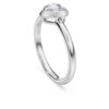Anel Solitário Eternity com diamantes cultivados em laboratório, 0,5 Ct no total, em forma de coração, prata esterlina Anel Solitário Eternity com diamantes cultivados em laboratório, 0,5 Ct no total, em forma de coração, prata esterlina