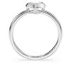 Anel Solitário Eternity com diamantes cultivados em laboratório, 0,5 Ct no total, em forma de coração, prata esterlina Anel Solitário Eternity com diamantes cultivados em laboratório, 0,5 Ct no total, em forma de coração, prata esterlina