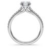 Anel Solitário Eternity com diamantes cultivados em laboratório, 1,2 Ct no total, forma redonda, ouro branco de 14K Anel Solitário Eternity com diamantes cultivados em laboratório, 1,2 Ct no total, forma redonda, ouro branco de 14K