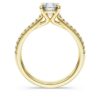Anel Solitário Eternity com diamantes cultivados em laboratório, 1,2 quilates no total, forma redonda, ouro amarelo de 14 quilates Anel Solitário Eternity com diamantes cultivados em laboratório, 1,2 quilates no total, forma redonda, ouro amarelo de 14 quilates