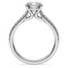 Anel Solitário Eternity com diamantes cultivados em laboratório, 1,7 quilates no total, forma redonda, ouro branco de 14 quilates Anel Solitário Eternity com diamantes cultivados em laboratório, 1,7 quilates no total, forma redonda, ouro branco de 14 quilates