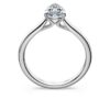 Anel Solitário Eternity com diamantes cultivados em laboratório, 1 Ct Tw, formato de pêra, ouro branco de 14K Anel Solitário Eternity com diamantes cultivados em laboratório, 1 Ct Tw, formato de pêra, ouro branco de 14K