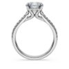 Anel Solitário Eternity com diamantes cultivados em laboratório, 2,2 Ct no total, forma redonda, ouro branco de 14K Anel Solitário Eternity com diamantes cultivados em laboratório, 2,2 Ct no total, forma redonda, ouro branco de 14K