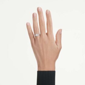 Anel Solitário Eternity com diamantes cultivados em laboratório, 2,25 Ct no total, forma redonda, ouro branco de 14K Anel Solitário Eternity com diamantes cultivados em laboratório, 2,25 Ct no total, forma redonda, ouro branco de 14K
