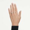 Anel Solitário Eternity Halo com Diamantes Cultivados em Laboratório, 0,45 ct no total, forma redonda, prata esterlina Anel Solitário Eternity Halo com Diamantes Cultivados em Laboratório, 0,45 ct no total, forma redonda, prata esterlina