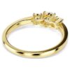 Anel Stilla Attract, corte redondo, branco, banhado a ouro Anel Stilla Attract, corte redondo, branco, banhado a ouro