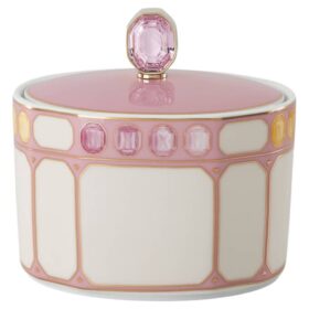 Açucareiro Idyllia em porcelana, rosa