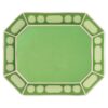 Bandeja Signum em porcelana, grande, verde Bandeja Signum em porcelana, grande, verde