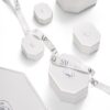Anel com banda em V «Eternity», diamantes cultivados em laboratório, 0,25 ct no total, forma redonda, ouro branco de 14K Anel com banda em V «Eternity», diamantes cultivados em laboratório, 0,25 ct no total, forma redonda, ouro branco de 14K